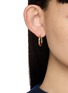 正面 -点击放大 - MM6 MAISON MARGIELA - Vitrine Palladium Hoop Earrings