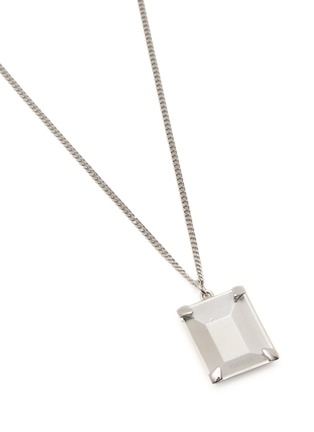 细节 - 点击放大 - MM6 MAISON MARGIELA - Unexisting Stone Palladium Necklace