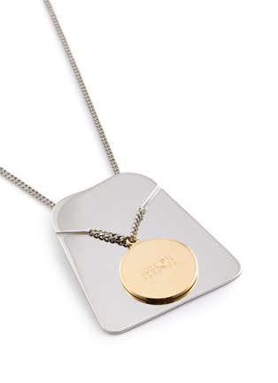 细节 - 点击放大 - MM6 MAISON MARGIELA - Vitrine Palladium Necklace