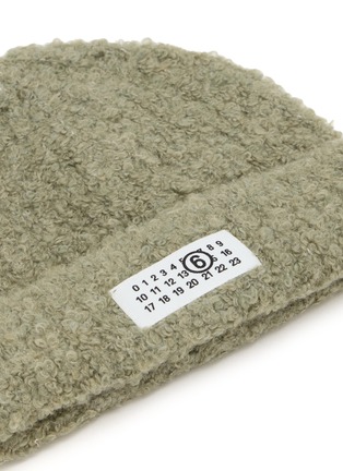 细节 - 点击放大 - MM6 MAISON MARGIELA - Numeric Logo Folded Knit Beanie