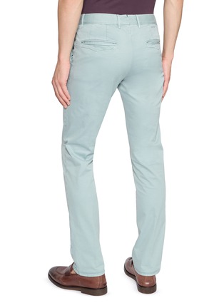背面 - 点击放大 - INCOTEX - Garment Dyed Stretch Cotton Gabardine Pants