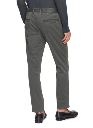 背面 - 点击放大 - INCOTEX - Slim Fit Garment Dyed Stretch Cotton Gabardine Pants