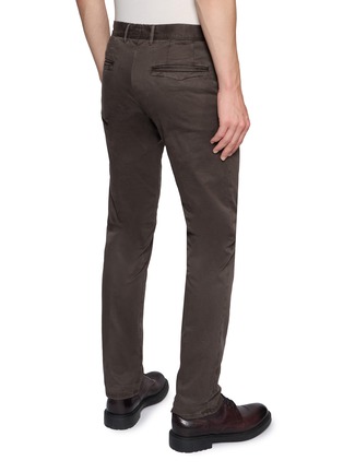 背面 - 点击放大 - INCOTEX - Stretch Cotton Gabardine Slim Pants