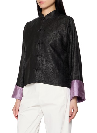 细节 - 点击放大 - KATLIAX - Reversible Xiangyun Silk Satin Jacket