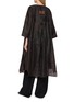 背面 - 点击放大 - KATLIAX - Embroidered Panel Silk Organza Top