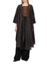 首图 - 点击放大 - KATLIAX - Embroidered Panel Silk Organza Top