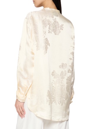背面 - 点击放大 - KATLIAX - High Neck Satin Shirt
