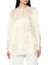 首图 - 点击放大 - KATLIAX - High Neck Satin Shirt