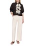 模特儿示范图 - 点击放大 - KATLIAX - Floral Trim Jacket