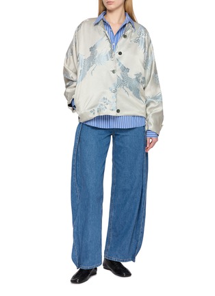 模特儿示范图 - 点击放大 - KATLIAX - Reversible Baseball Jacket