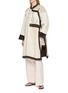 模特儿示范图 - 点击放大 - KATLIAX - Reversible Patchwork Long Shirt