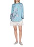 模特儿示范图 - 点击放大 - KATLIAX - High Neck Floral Shirt
