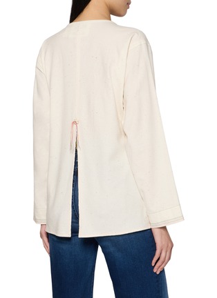 背面 - 点击放大 - KATLIAX - Button Front Tussah Silk Kapok Shirt