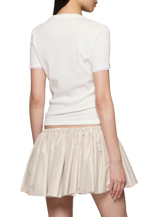 背面 - 点击放大 - MIU MIU - Pointelle T-Shirt