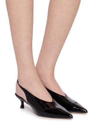 模特儿示范图 - 点击放大 - PEDDER RED - 55 Mila Leather Pumps