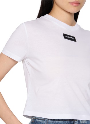  - MIU MIU - LOGO 短款 T 恤