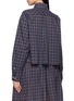 背面 - 点击放大 - MIU MIU - TARTAN 格纹长袖衬衫