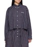 MIU MIU TARTAN 格纹长袖衬衫