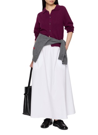 模特儿示范图 - 点击放大 - DUNST - Collared Unisex Knit Cardigan
