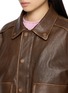 细节 - 点击放大 - DUNST - Detachable Collar Leather Blouson Jacket