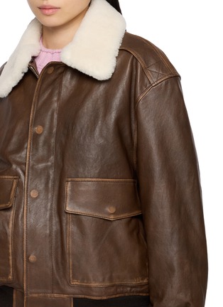  - DUNST - Detachable Collar Leather Blouson Jacket