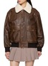 首图 - 点击放大 - DUNST - Detachable Collar Leather Blouson Jacket