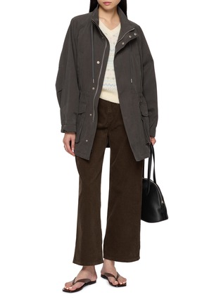模特儿示范图 - 点击放大 - DUNST - 90's Wide Leg Corduroy Pants