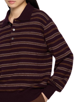  - DUNST - Collared Striped Unisex Sweater