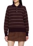 首图 - 点击放大 - DUNST - Collared Striped Unisex Sweater