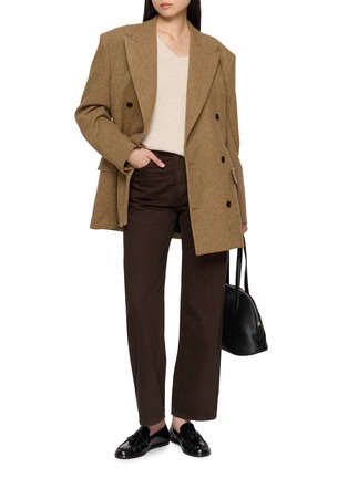模特儿示范图 - 点击放大 - DUNST - Essential Straight Leg Dark Wash Jeans