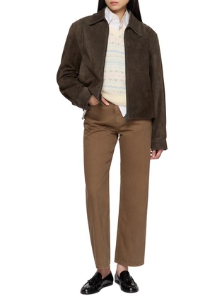 模特儿示范图 - 点击放大 - DUNST - Essential Straight Leg Dark Wash Jeans