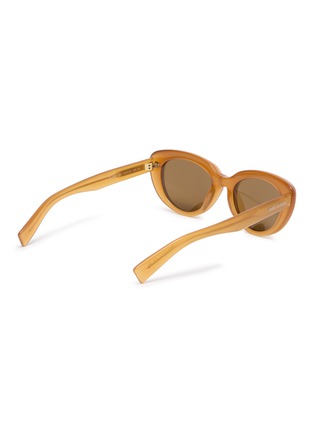 模特儿示范图 - 点击放大 - SAINT LAURENT - Recycled Acetate Cateye Sunglasses