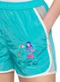  - HALFWAY NATIVE - MEET U 80'S Graphic Running Shorts
