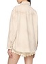 背面 - 点击放大 - FOUND - Floral Embroidered Western Light Wash Denim Shirt