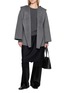 模特儿示范图 - 点击放大 - R2W - Jasper Belted Hooded Coat