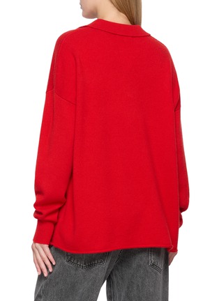 背面 - 点击放大 - R2W - Diego Open Collar Cashmere Knit Sweater