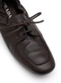 细节 - 点击放大 - PRADA - Vitello  Antiqued Leather Boat Shoes