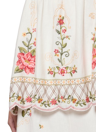  - FARM RIO - Flower Embroidered Sleeveless Tunic