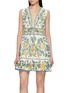 首图 - 点击放大 - FARM RIO - Emily Floral Tapestry Mini Dress