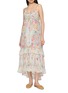 模特儿示范图 - 点击放大 - FARM RIO - Rendeira Ruffle Floral Maxi Dress