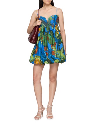 模特儿示范图 - 点击放大 - FARM RIO - Banana Grapes Mini Dress
