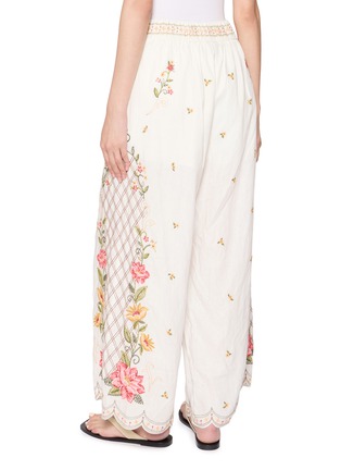 背面 - 点击放大 - FARM RIO - Flower Embroidery Wide Leg Pants
