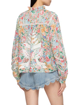 背面 - 点击放大 - FARM RIO - Rendeira Embroidered Cutwork Blouse