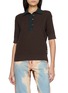 首图 - 点击放大 - JW ANDERSON - Short Sleeve Contrast Collar Knit Polo Top