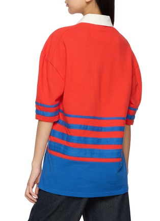 背面 - 点击放大 - JW ANDERSON - Oversized Stripe Polo Shirt