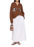 模特儿示范图 - 点击放大 - FARM RIO - Cow Knit Sweater
