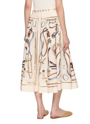 背面 - 点击放大 - FARM RIO - Equestrian Scarf Belted Maxi Skirt