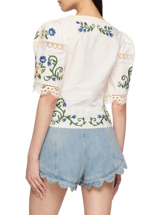 背面 - 点击放大 - FARM RIO - Floral Embroidered Blouse