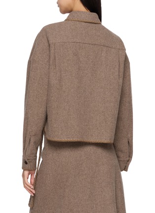 背面 - 点击放大 - THE LOOM - Shell Edge Flap Pocket Wool Shirt