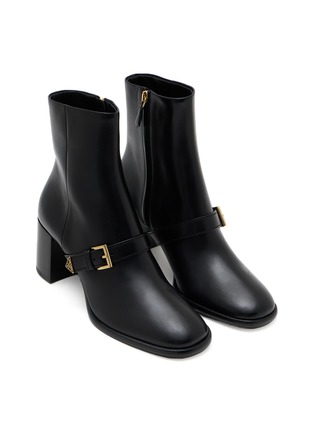 细节 - 点击放大 - PRADA - 65 TRONCHETTI 搭扣高跟及踝靴